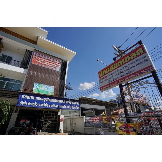 รับติดตั้งประตูรั้วสแตนเลส ประตูรั้วอัตโนมัติ เชียงใหม่ - ร้านเหล็กดัด เชียงใหม่